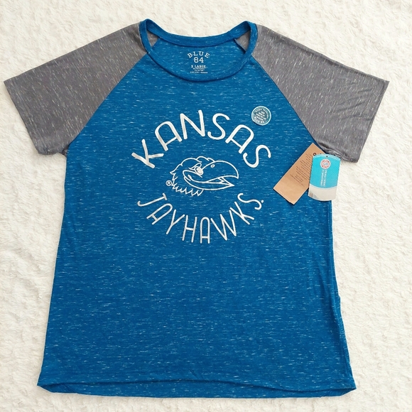 NWT Kansas Jayhawks Soft Burnout Foil T-Shirt Size XL - Picture 10 of 10